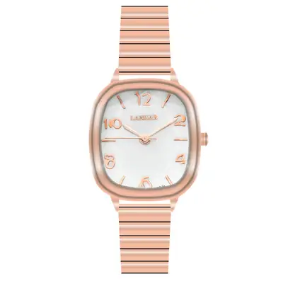 Rose Gold Square Watch for Women Digital Band Removable