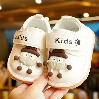 Toddler Shoes Spring and Autumn Single Shoes Beginner Baby Shoes 1-2 Years Old Baby Shoes Soft Sole Anti-Slip Call Shoes