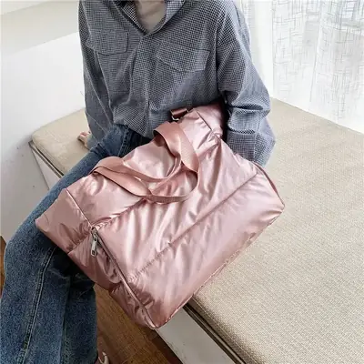Women's Waterproof Crossbody Yoga Travel Bag Blue Gradient