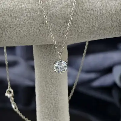 S925 Silver Zircon Necklace Women's Niche Design