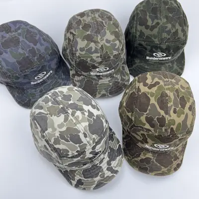 American Retro Camouflage Cap Women Wide Brim Sport Fashion