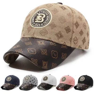 Pink Monogram Cap for Women Men Outdoor Sports