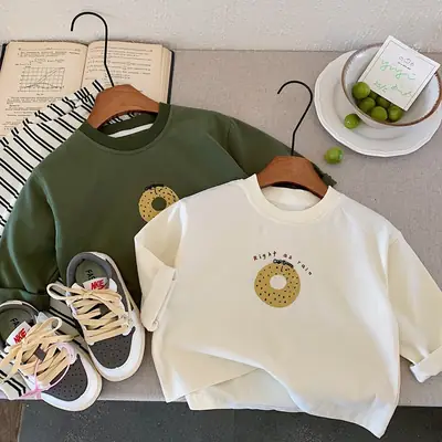 Japanese Boys T-Shirt Long Sleeve 2025 Spring Wear