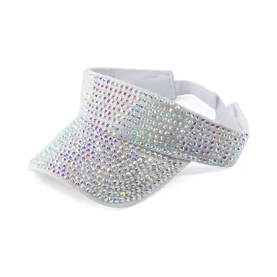 Women Korean Style Diamond Sun Hat with Adjustable Strap