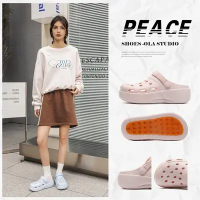 Women's Pink Croc EVA Slippers Summer Wear