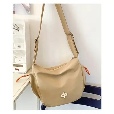 Korean Style Tan Lazy Style Backpack for Women