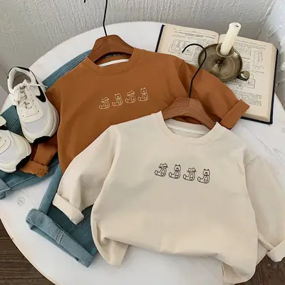 Boys Long Sleeve T-Shirt Pure Cotton Spring Autumn 2024