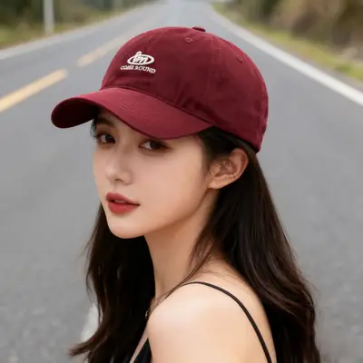 Men's Black Letter Embroidered Baseball Cap