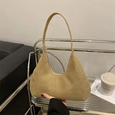Women Frosted Shoulder Bag Korean Style 2025