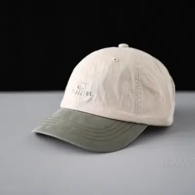 Men Beige Cartoon Cap Sunshade Baseball Cap