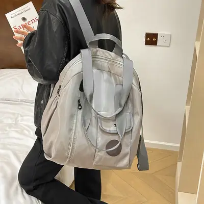 New American Style Large Capacity Travel Backpack Grey