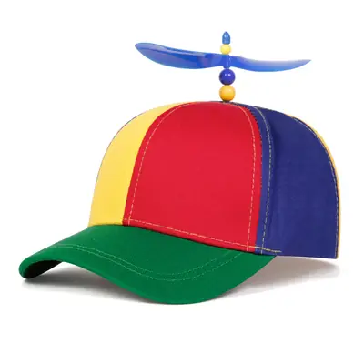 Kids Multi-Color Spin Top Cap for Boys Girls