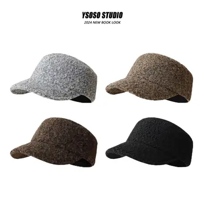 Women's Winter Flat Cap Equestrian Hat Brown Thick Warm