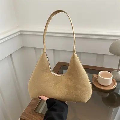 Retro Suede Shoulder Bag for Women 2025