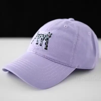 Men Cartoon Embroidered Baseball Cap Navy Blue