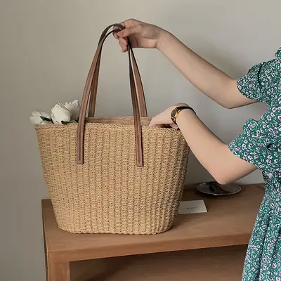 New Style Straw Woven Bag for Travel & Daily Use