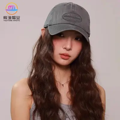 Women Retro Old English Letter Cap Neutral Baseball Cap