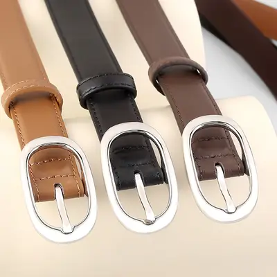 Women's Cowhide Belt with Pin Buckle 2025 New