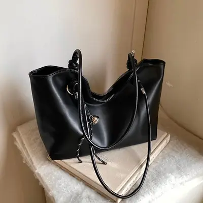 Black Crossbody Tote Bag Women 2025 New