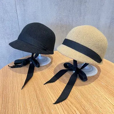 British Woolen Equestrian Cap for Boys Girls Autumn Winter