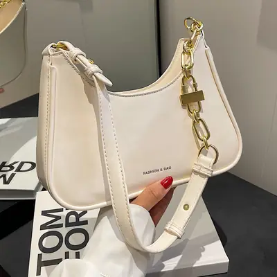 White Underarm Bag Women 2025 New Niche Design