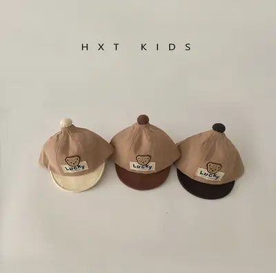 Baby Cap Spring Autumn Cute Bear Color Matching
