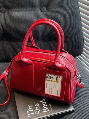 Red High-end Shoulder Crossbody Bag for Women