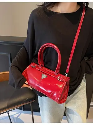 Red Crossbody Shoulder Bag for Women 2026
