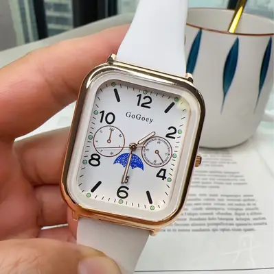 Square Dial Digital Sports Watch for Men Women