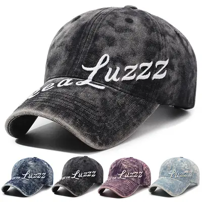 Men's Vintage Washed Baseball Cap with Embroidered Back