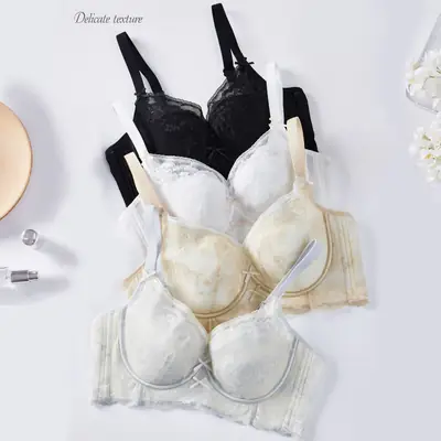 White Lace Underwear Chest Large Small Adjustable Gather-up