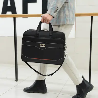Men's Water Repellent Laptop Bag with Crossbody Strap