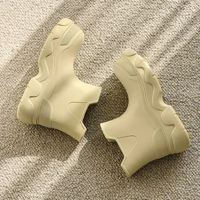 Thick-soled rain boots for women's outdoor wear waterproof non-slip mid-barrel rain boots EVA four-season increased all-match wear-resistant deodorant water shoes