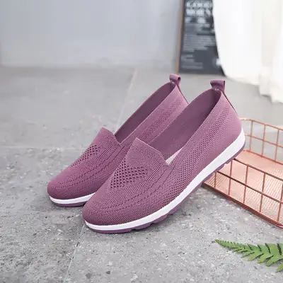 Women Slip-on Shoes Purple Comfortable Lightweight