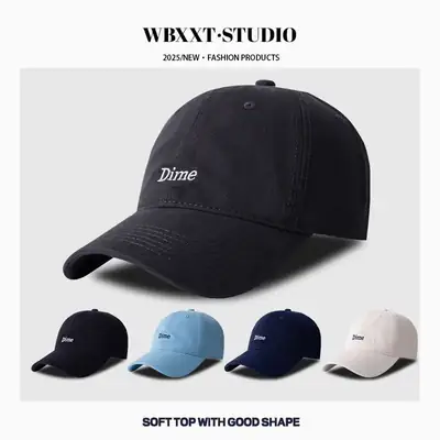Black Embroidered Baseball Cap for Men Women