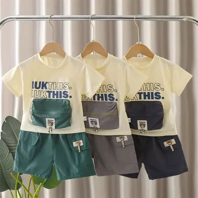 Boys Summer 2-5Yr English T-Shirt Shorts Set