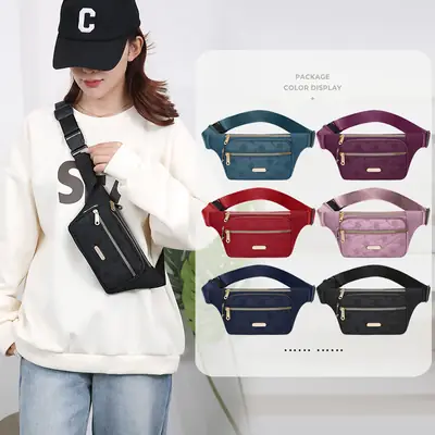 Fashionable Waist Bag for Men - Multi Color, Large Capacity, Mobile & Cash Carry