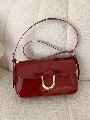 Red Glitter Shoulder Bag for Women 2025 New Arrival