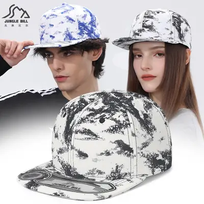 Jungle Bill Ink Painting Hip Hop Cap Hard Top Cap Export Quality Baseball Cap Fashion Trendy Cross Border
