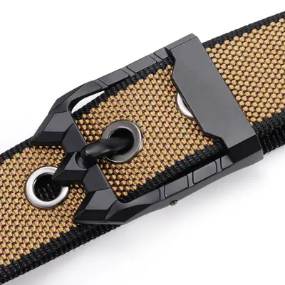 New Men's Rotating Buckle Belt Outdoor Casual All-match Wear-resistant Tactical Belt