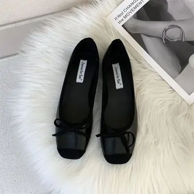 Women's Pea Flat Slip-on Shoes Silver Beige 2025 Spring