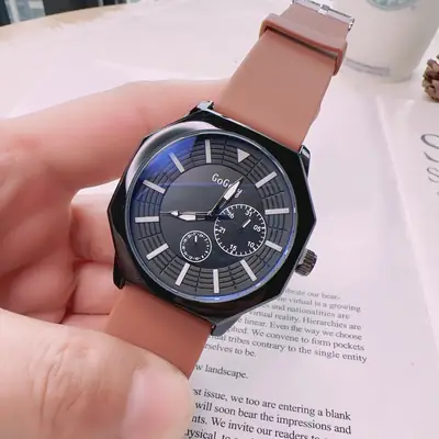 Galaxy Quartz Watch Red Silicone Men Women