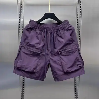 Purple Thin Summer Shorts for Men