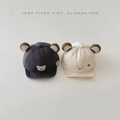 Baby Beanie Hat Bear Ears Sunscreen Cap All Ages