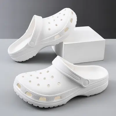 Women Brown Clog Summer Non-Slip Breathable