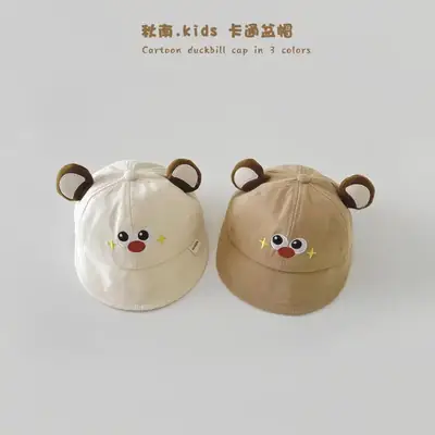 Qiunan Korean Baby Hats 2026 Spring Autumn New Ins Infant Baseball Cap Sun Hat