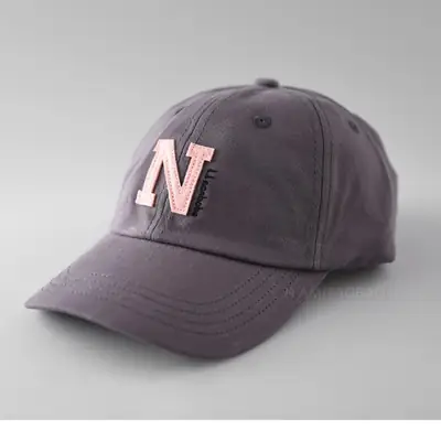 Korean Letter Embroidered Baseball Cap Men Women