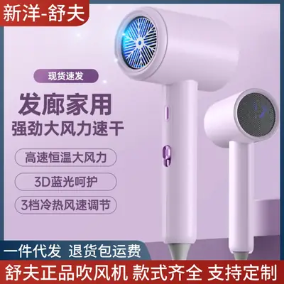 3D Blue Light Hair Dryer Home Salon High Power Hammer