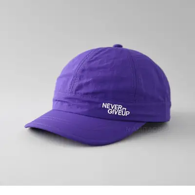 Purple Never Give Up Baseball Cap for Men Women