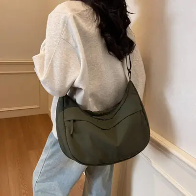 2026 Retro Canvas Shoulder Bag Women Korean Style